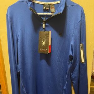 Men’s Spyder Active 3/4 zip pull over new with tags